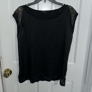 MNG basic top gold shoulder embellishments